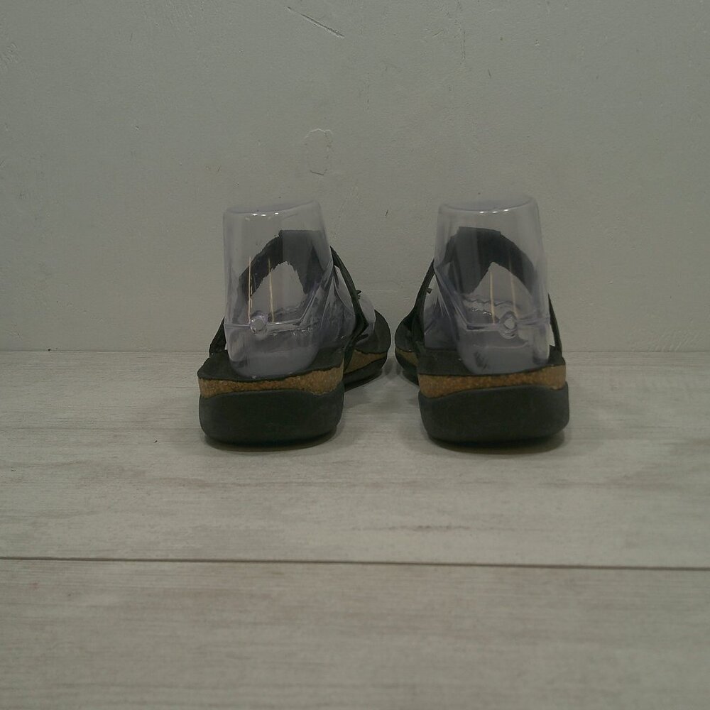 Keen Ana Cortez Leather Relaxed Casual Comfort Flip Flop Sandal Black Size 10 - Picture 7 of 13